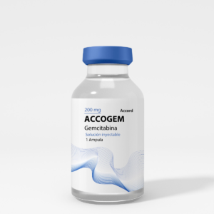 Ámpula de Accogem 200 mg, antibiótico para infecciones bacterianas.