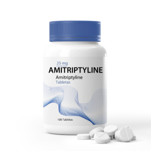 Amitriptyline 25 mg tabletas, tratamiento para depresión y ansiedad.