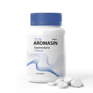 Tabletas de Aromasin 25 mg, tratamiento para cáncer de mama.
