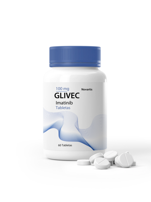 Tabletas de Glivec 100 mg, tratamiento para leucemia.