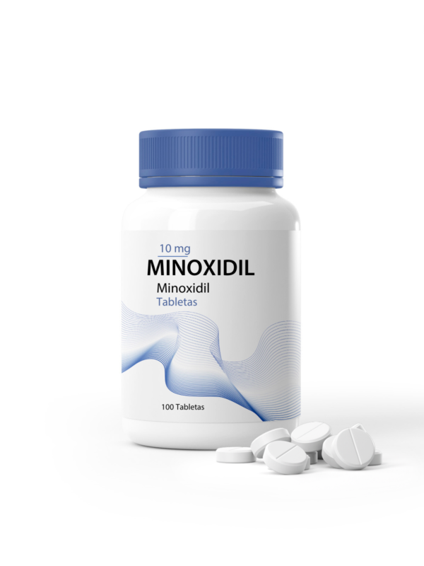 Minoxidil 10 mg tabletas, tratamiento para caída del cabello.