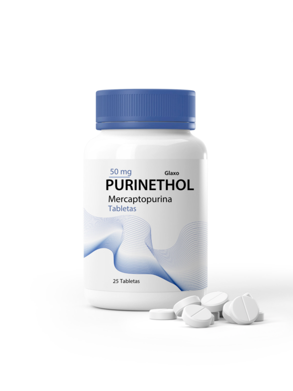 Tabletas de Purinethol 50 mg, tratamiento para leucemia.