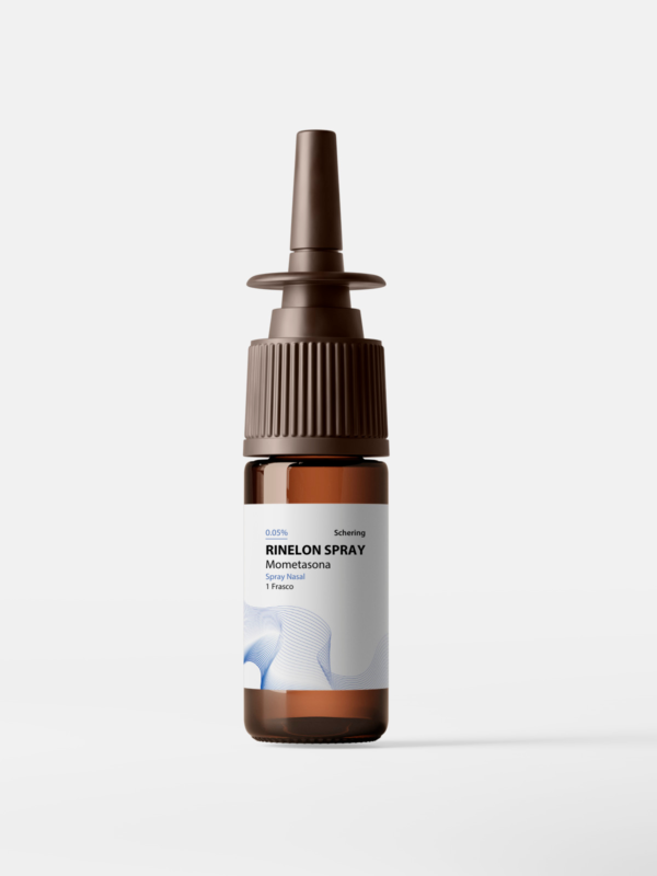 Rinelon Spray 0.05%, tratamiento para alergias nasales.