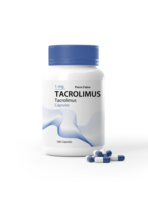 Tacrolimus 1 mg cápsulas, tratamiento para prevenir rechazo en trasplantes.
