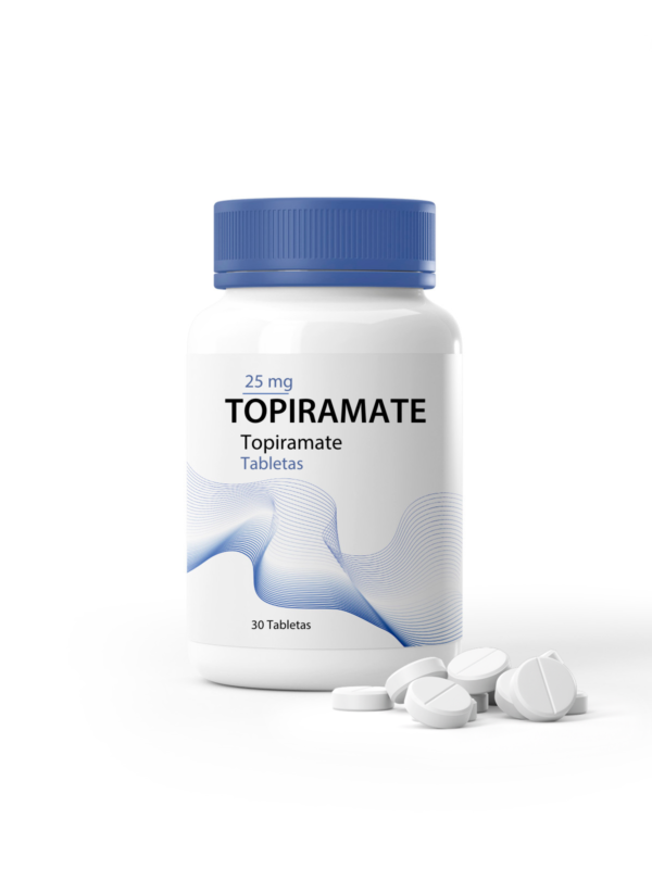 Topiramate 25 mg, tratamiento para epilepsia y migraña.