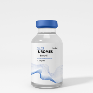Ámpula de Uromes 400 mg, medicamento para quimioterapia.