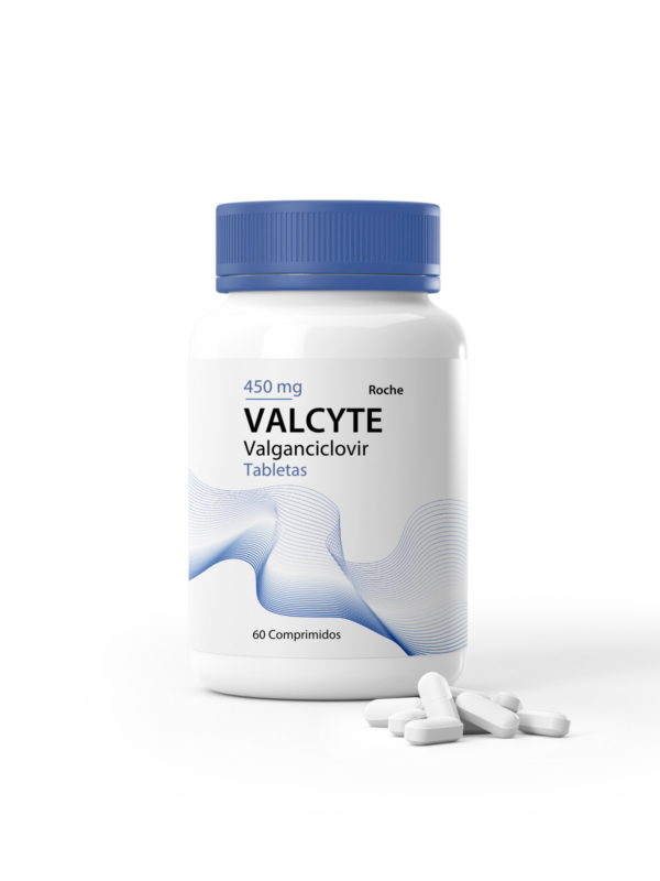 Valcyte 450 mg tabletas, antiviral para citomegalovirus.