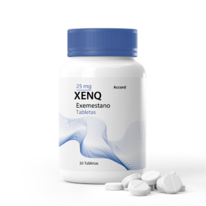 Tabletas de Xenq 25 mg, medicamento para tratamiento de cáncer.